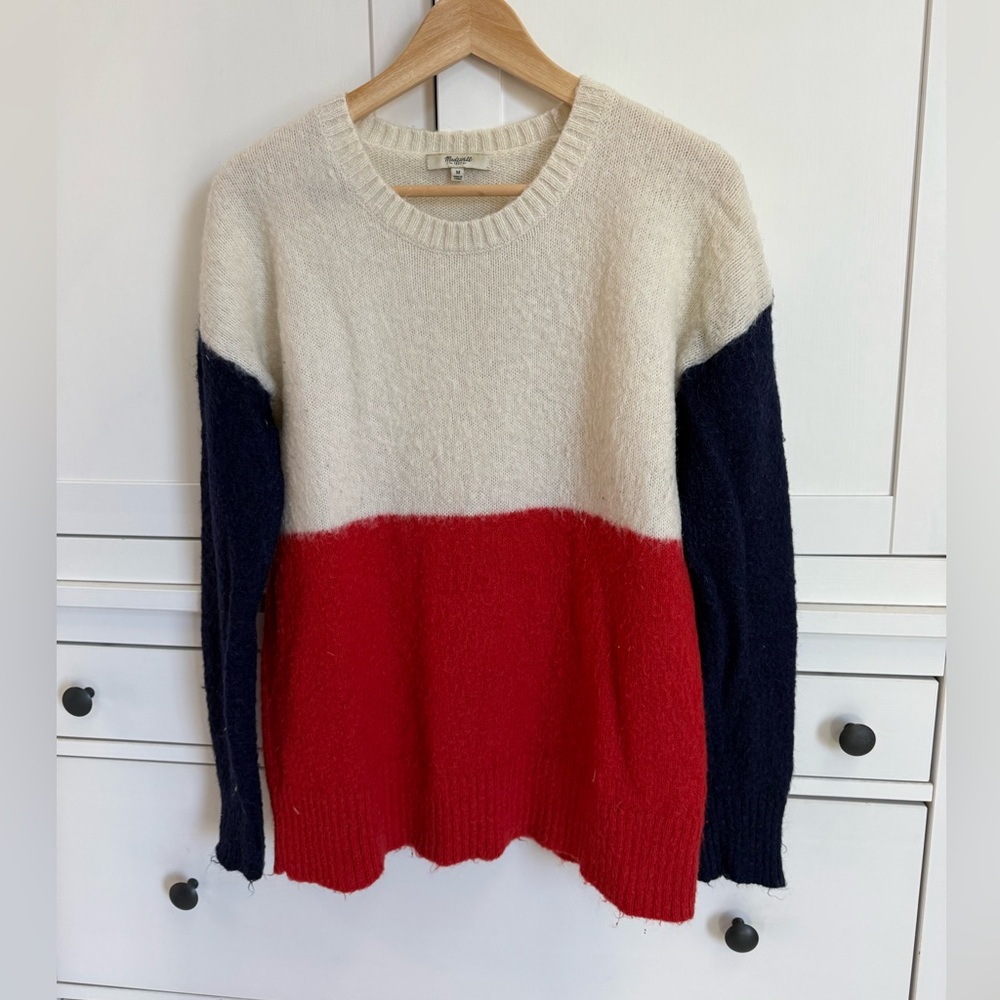 Madewell color block sweater